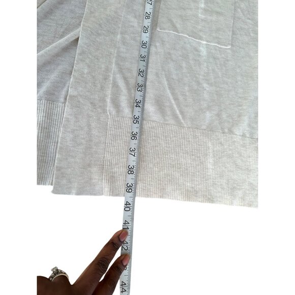 A New Day Open Front Long Cardigan Oatmeal Color Pockets Lightweight Sz XXL NWT - Picture 7 of 8